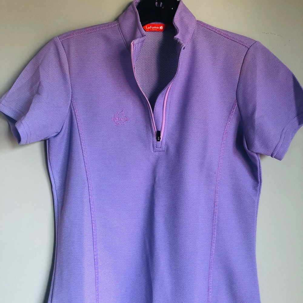 Lafuma ladies’ gold shirt purple size small